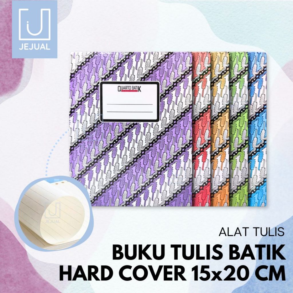 

Buku Tulis Motif Batik Hard Cover15 x 20 cm Buku Kwarto Isi 100 Lembar My Book Distinction