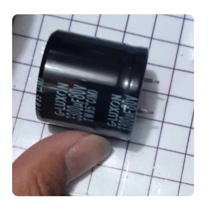 RH8308 3300 3300uf 80v gluxon dijamin bagus boss 3x2.5cm by PCM LTC GLODOK