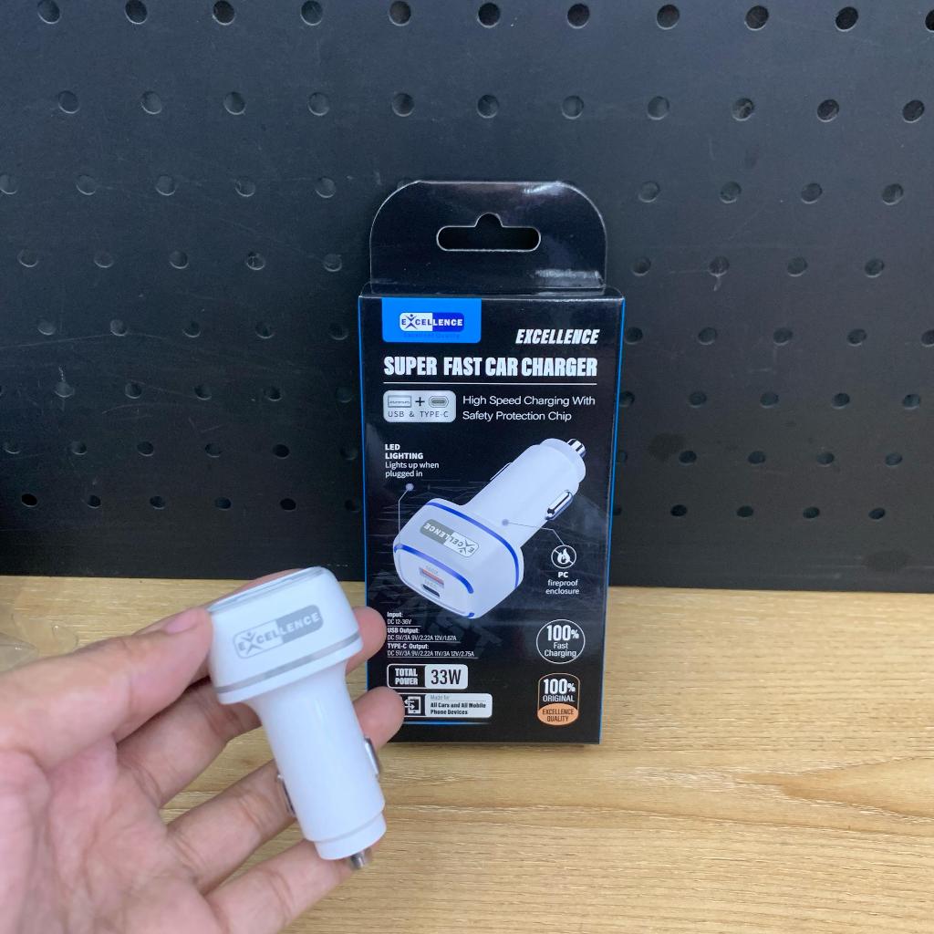 EXCELLENCE Kepala Car Charger Enigma 33W Charger Handphone