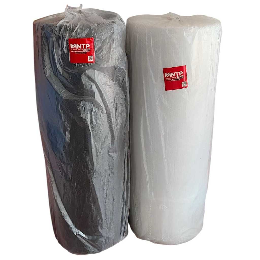 

Bubble Wrap Hitam Putih 125cm X 50m MNTP Jamin Tebal WARNA BENING PUTIH / BLACK HITAM