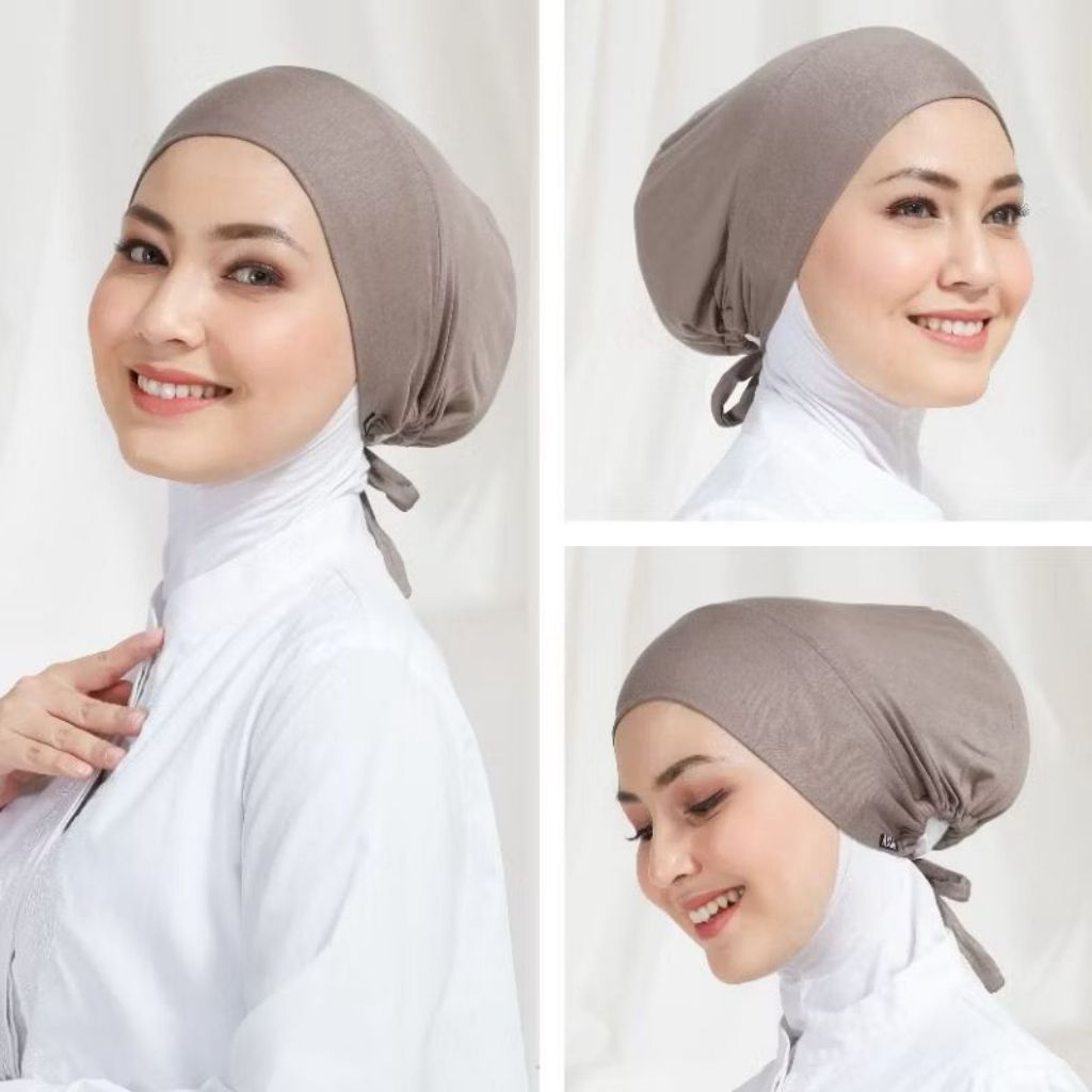 Ciput cepol cemol inner Turki tali cepol daleman hijab bahan kaos premium grosir