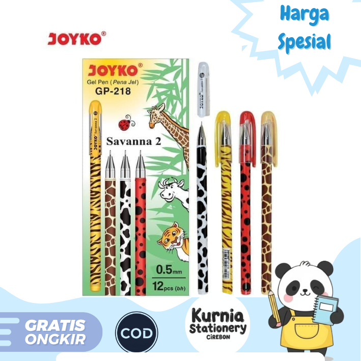 

Joyko GP-218 Gel Pen Savanna 2 Unique and Affordable (1 Pack isi 12 PCS)