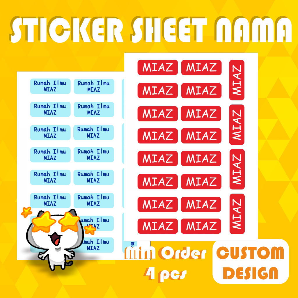 

Sticker Sheet Nama A6 Anti Air CUSTOM