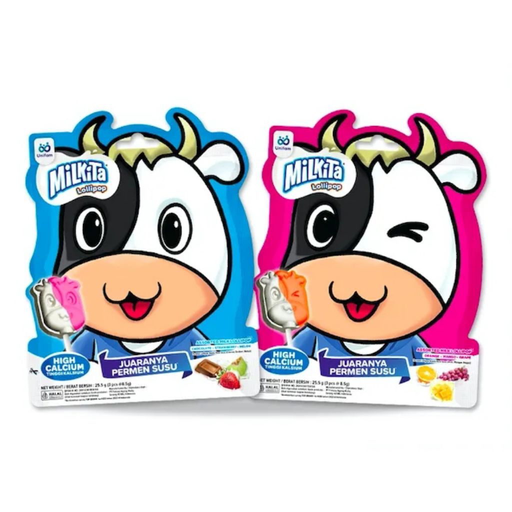 

Milkita Permen Milky Lollipop 1 Pack Isi 3Pcs (8,5gram)