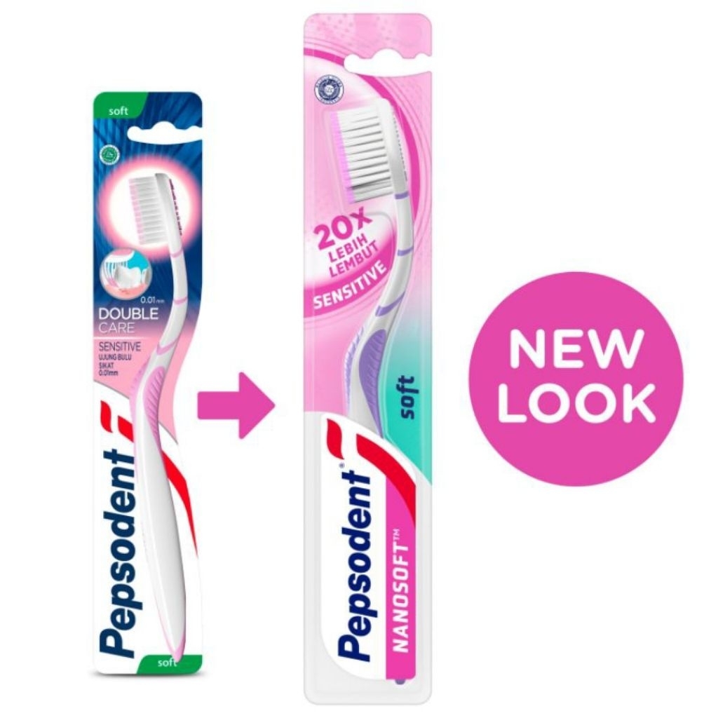 Pepsodent Sikat gigi Nanosoft isi