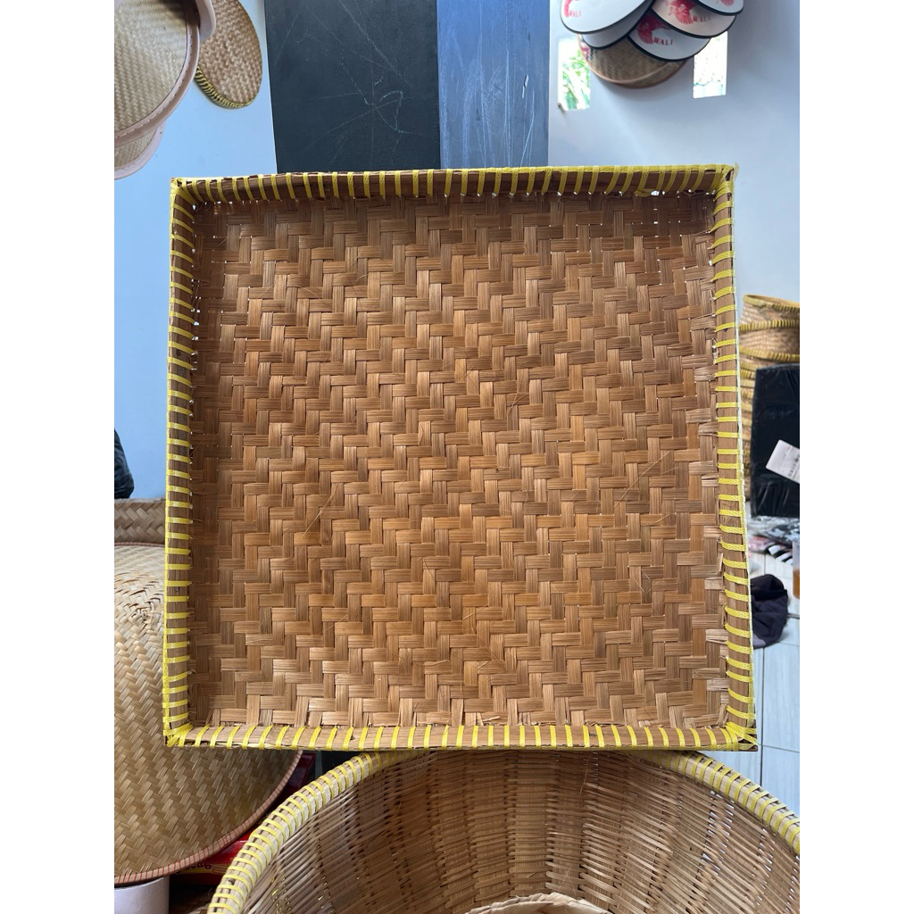 Tampah Kotak 35 X 35 Tampah Bambu Kotak