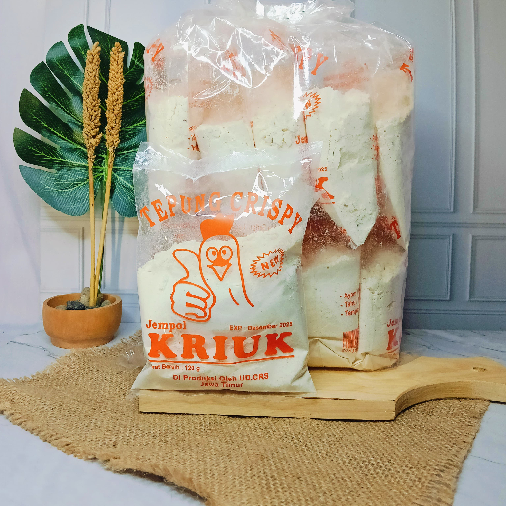 

Tepung Kriuk Crispy 1,2 Kg Serbaguna 10 pcs Kemasan 120 Gram