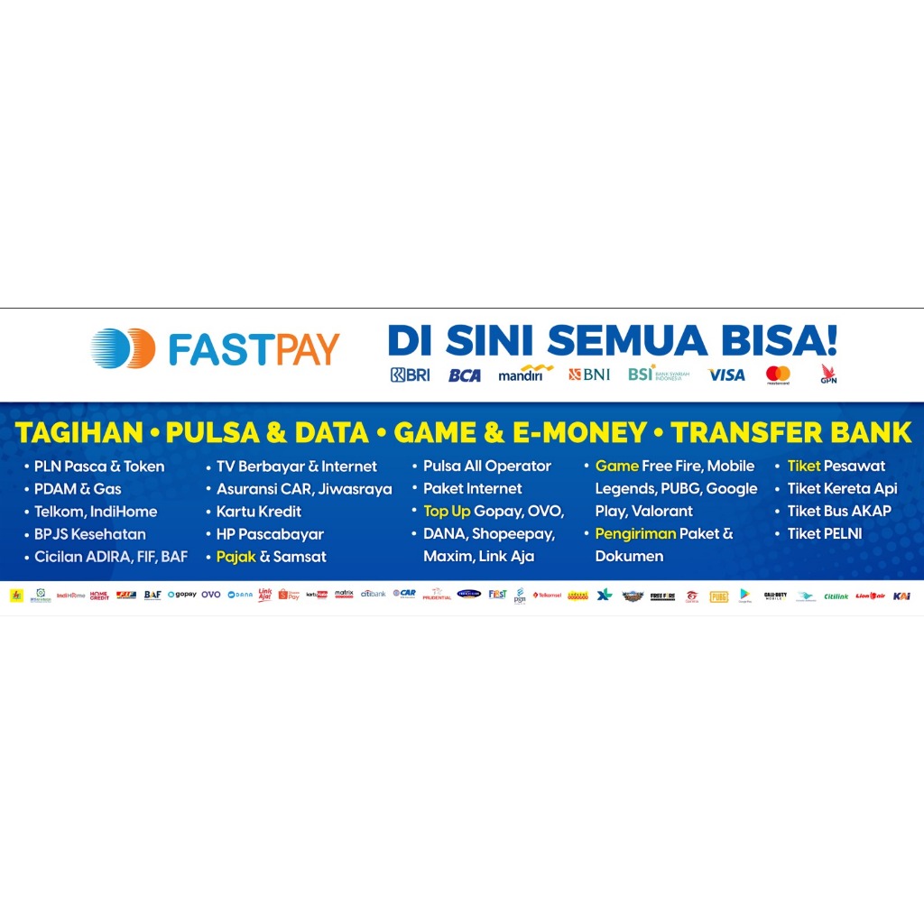 Spanduk Fastpay 3x1