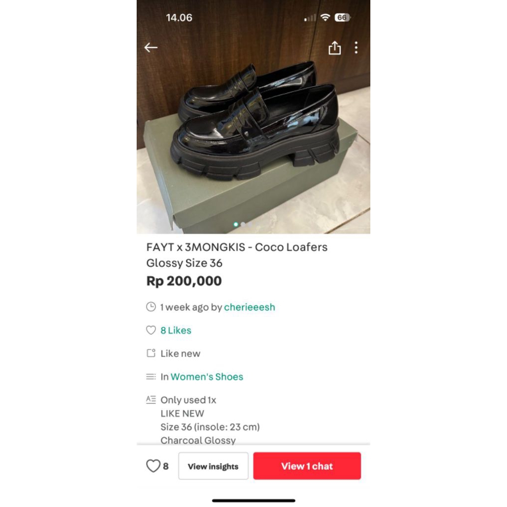 FAYT X 3MONGKIS - Coco Loafers Glossy size 36