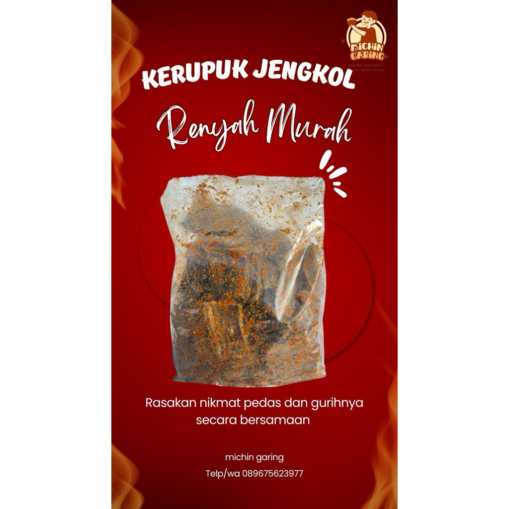 

Kerupuk jengkol pedas 250 gr
