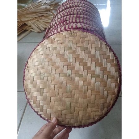 Tampah Dari Anyaman Bambu Diameter 27 Cm Wadah Makanan Nasi