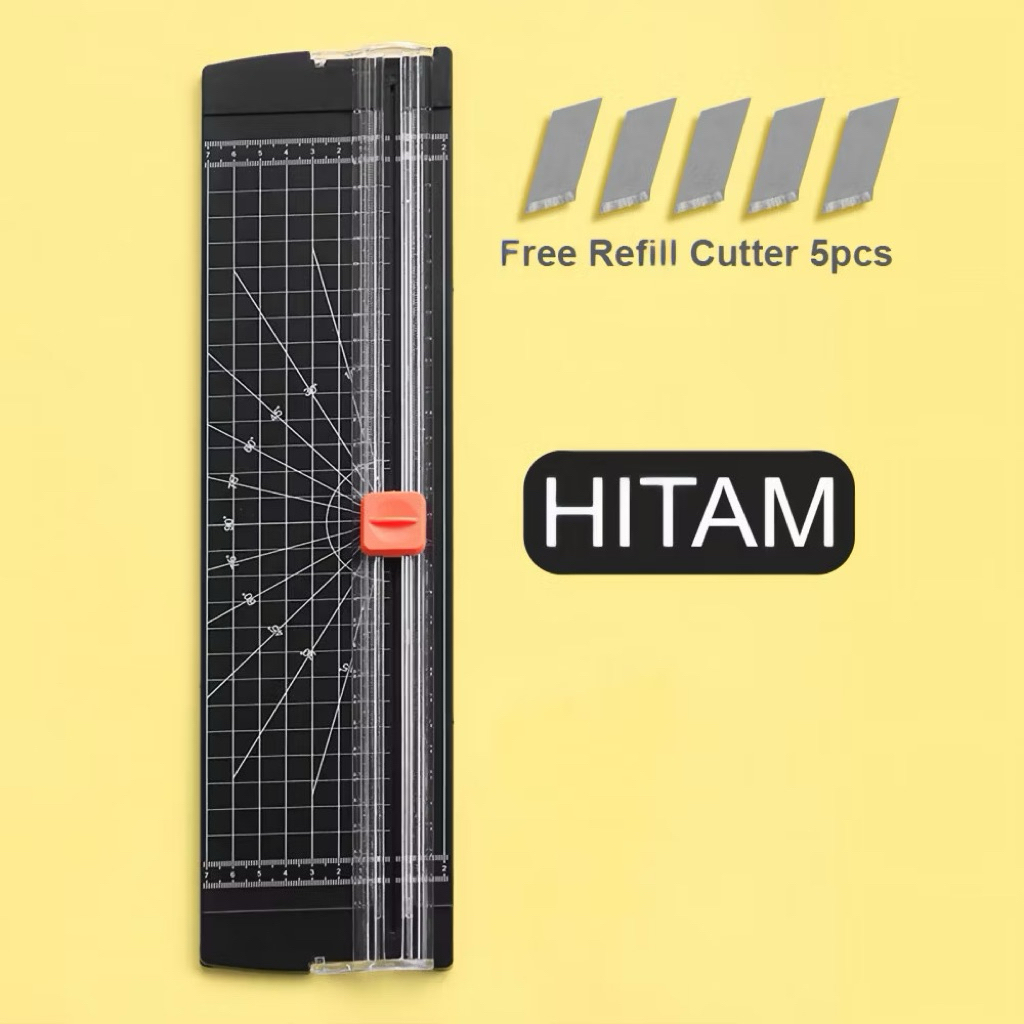 

Alat Potong Kertas Paper Cutter Paper Trimmer Kertas A4 Pemotong Kertas Portabel 12 Inci