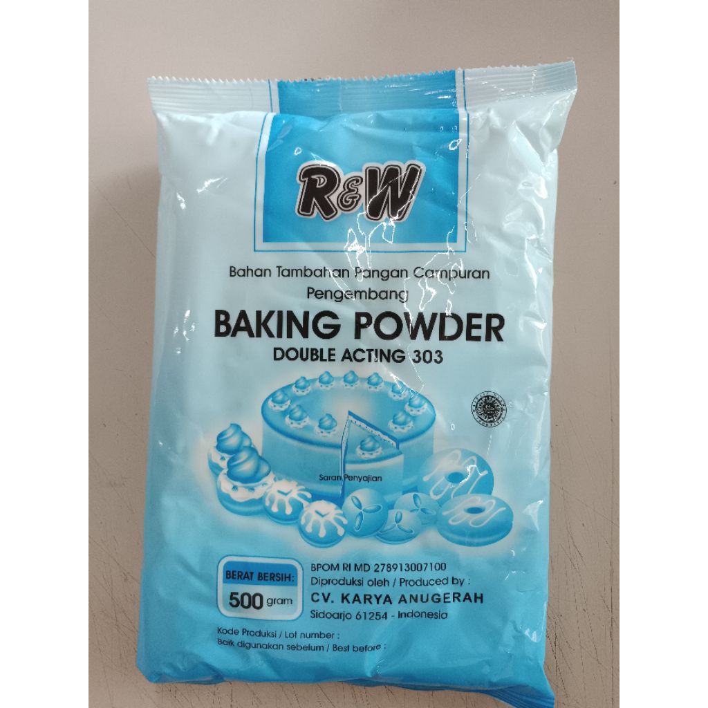 

R&W BAKING POWDER DOUBLE ACTING 500GRAM