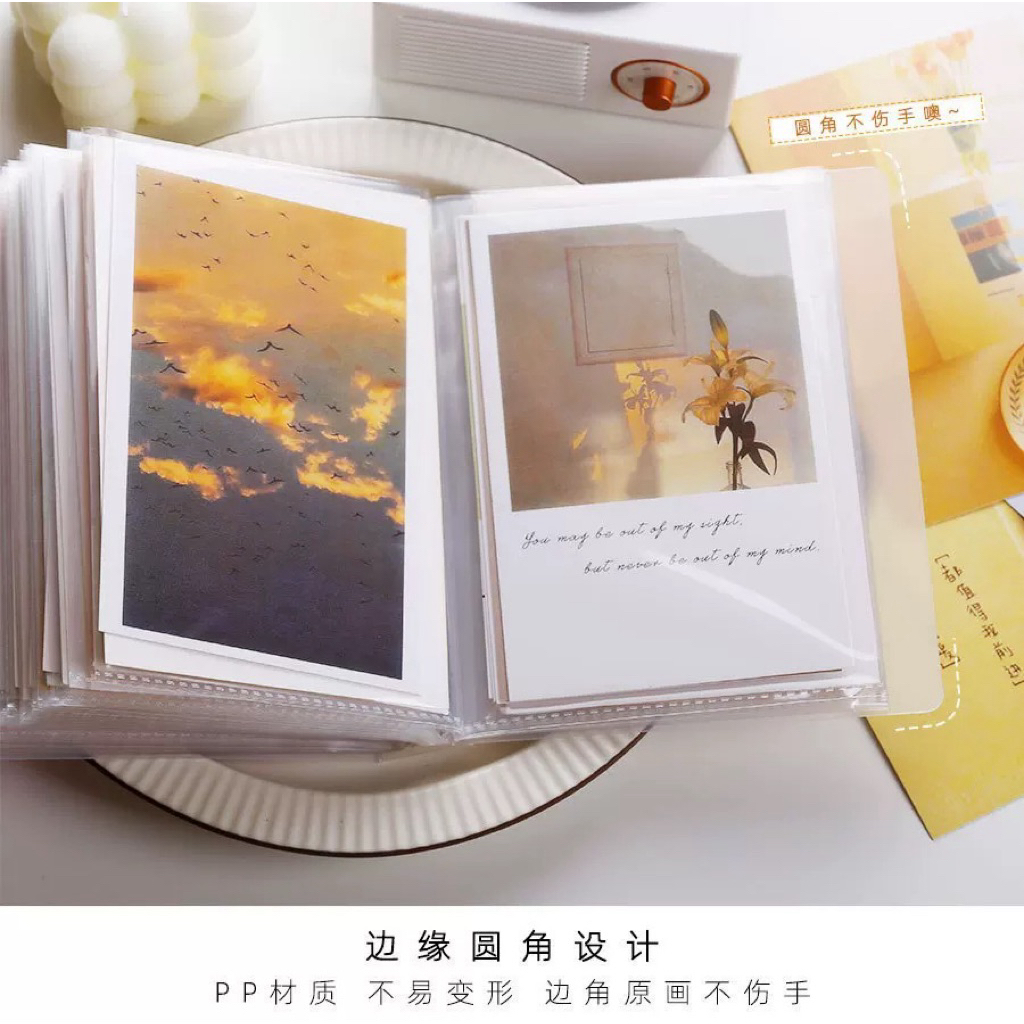 Foto Album Aesthetic Photobook A6 Kartu Pos Tempat Simpan Storage Binder Sticker PVC Transparan