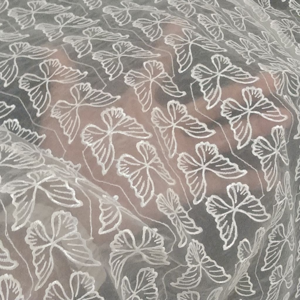 Kain organza bordir | Harga/0,5m | bahan organza bordir| bahan organza bordir | kain organza bordir.