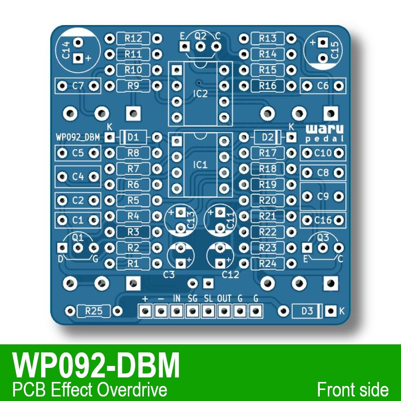 PCB Efek Overdrive | WP092_DBM based on Digitech Bad Monkey