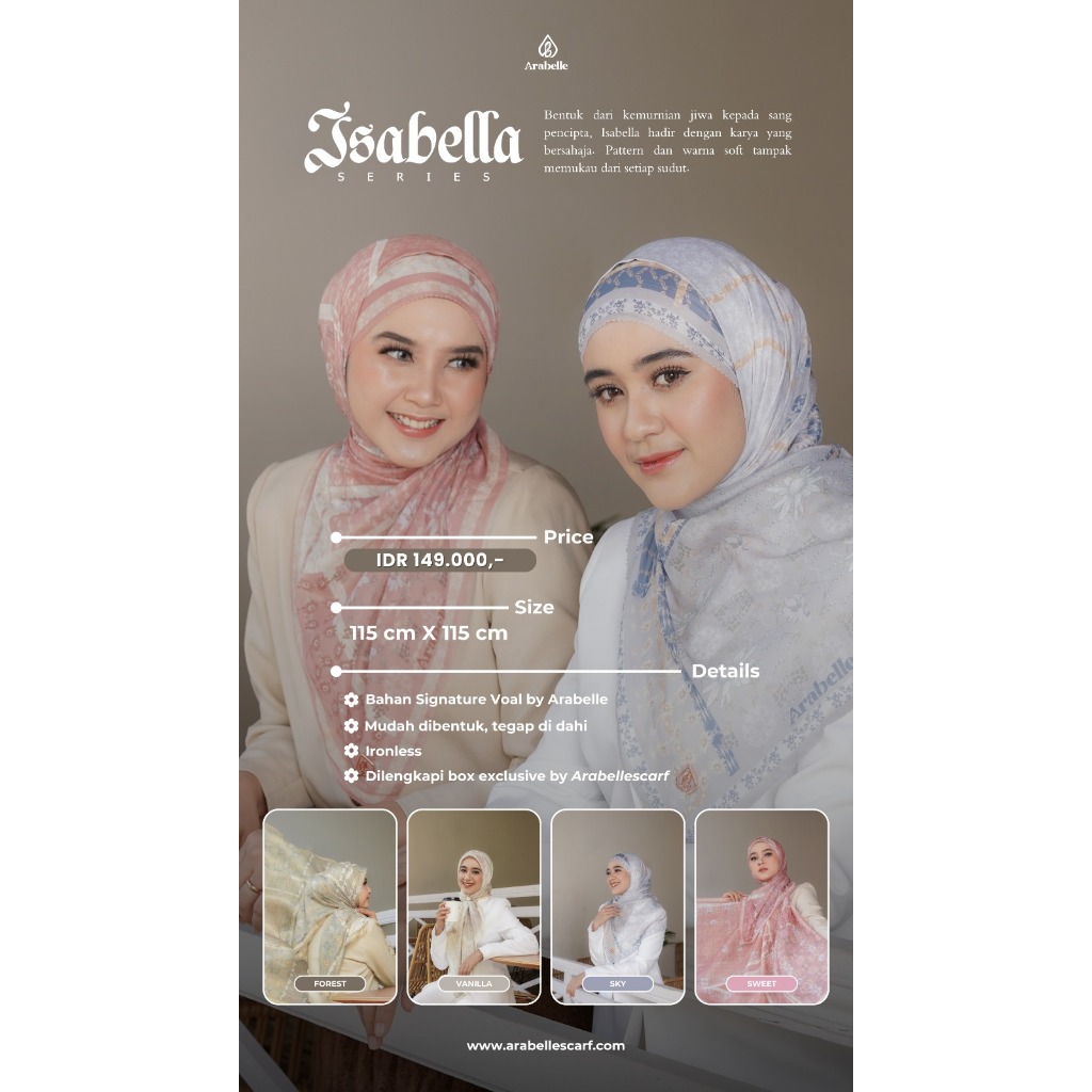 SCARF TERBARU // SCRAF SERIES ARABELLE TEBARU // SCARF TERBARU // BY ARABELLE // ARABELLE // scarf t