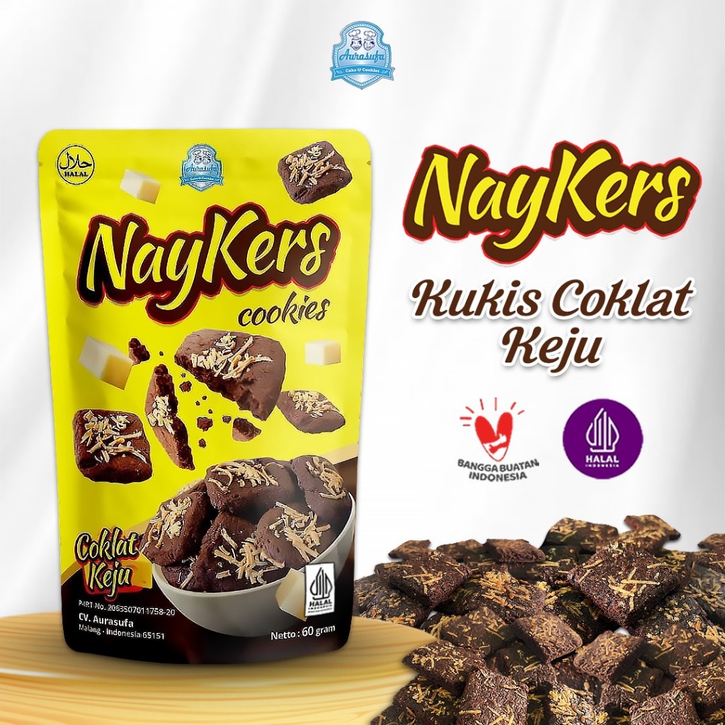 

NayKers CookiesChocolate Cheese Premium Cheeze Premium, Cemilan Sehat Camilan Premium