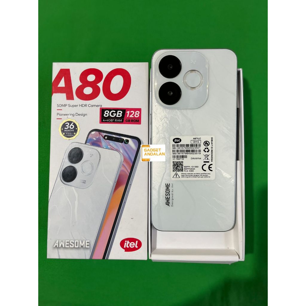Itel A80 4/128gb second fullset garansi
