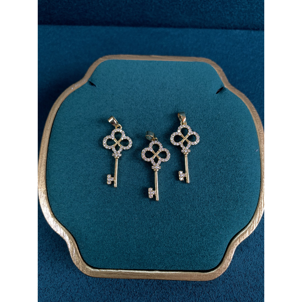 Pendant Kunci - 1 gram - Perhiasan Wanita Pendant Kalung Emas Muda 3K - COD