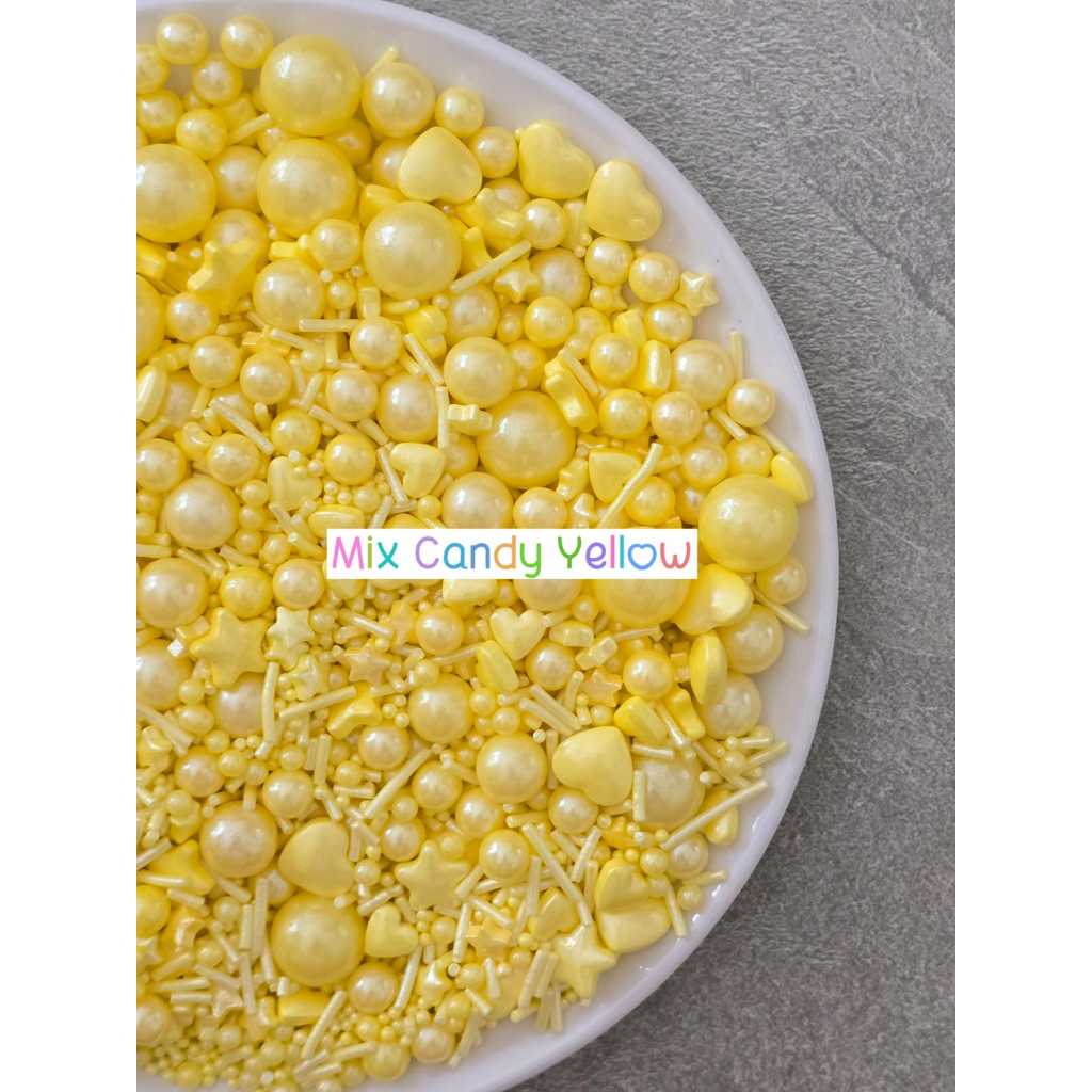 

Sprinkle Mix Candy Yellow Kemasan 10gr