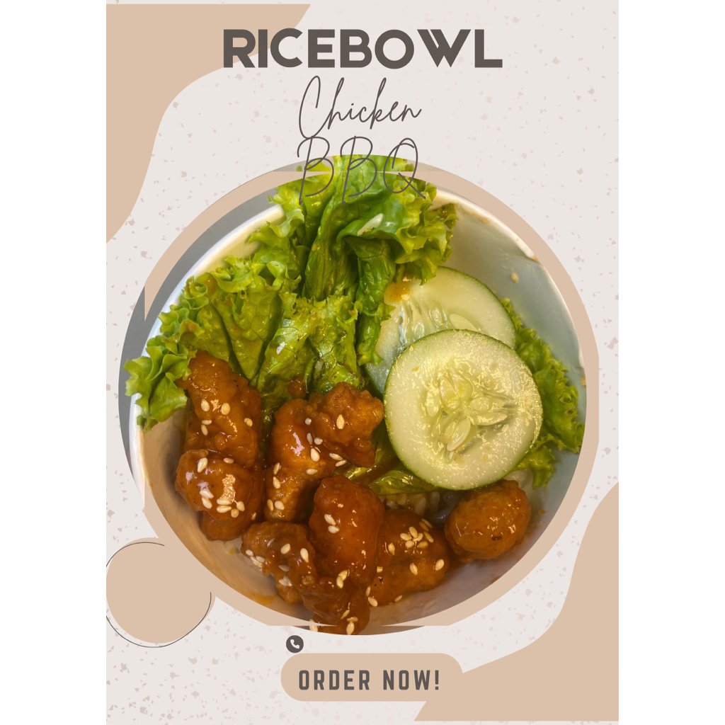 

Paket rice Bowl Chicken barbeque (bbq) termurah