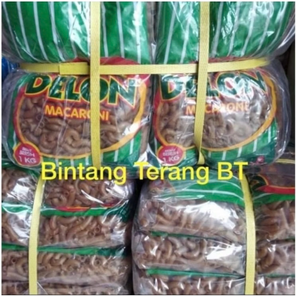 

[Kargo] Makaroni Mentah Delon Hijau 1 Kg x 10 pcs per Bal / Ball / Dus 10 kg Mekar