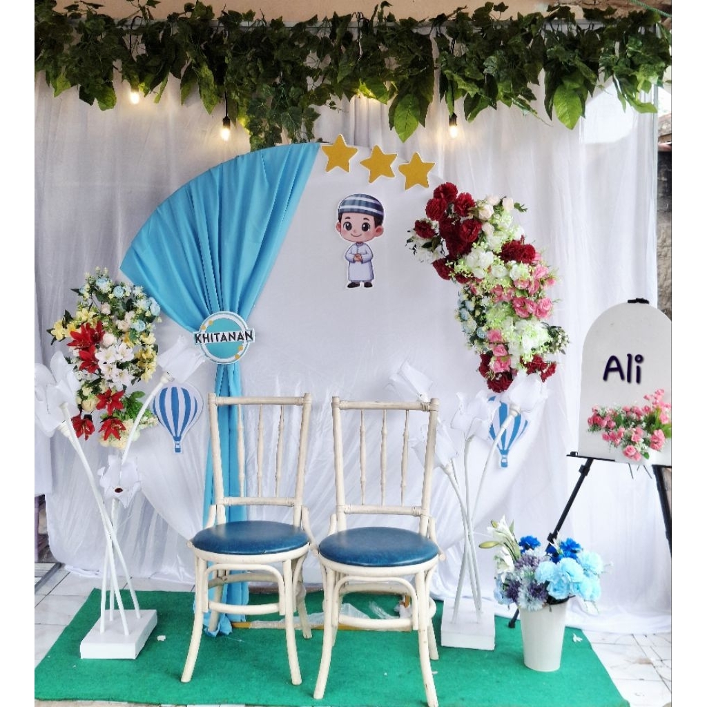 backdrop lamaran/aqiqah/khitanan/ulangtahun