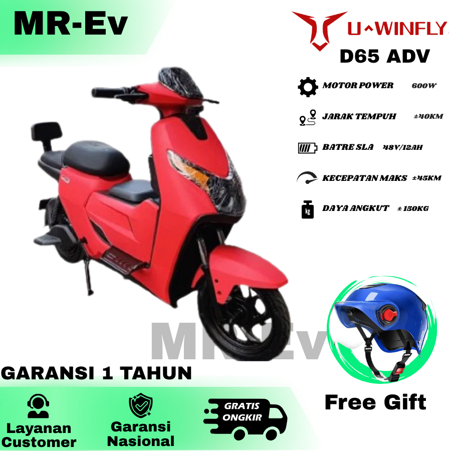 Sepeda Listrik Terbaru Uwinfly D65 ADV Garansi 1 Tahun Anti air Uwinfly D65 ADV