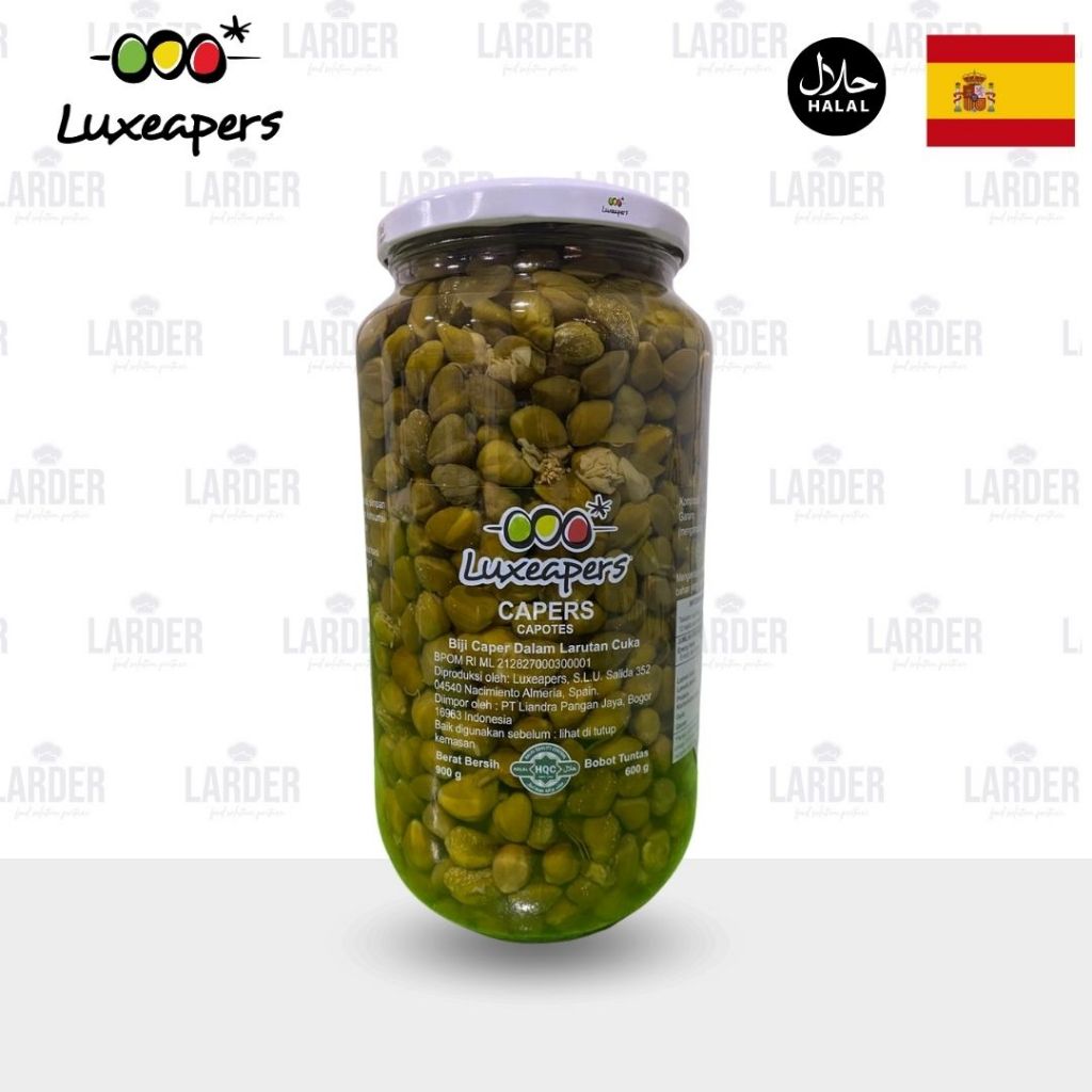 

Luxeapers Capers Capotes 900g | Acar Buah Kapers Capote 9 -11 mm
