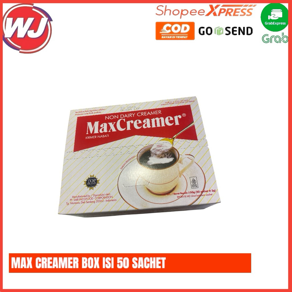 

MAX CREAMER BOX ISI 50 SACHET