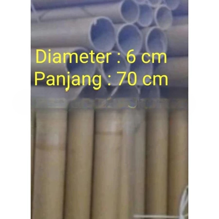 

Tabung Packing Paper Cone Cones Selongsong Diameter 6 x 70 Cm