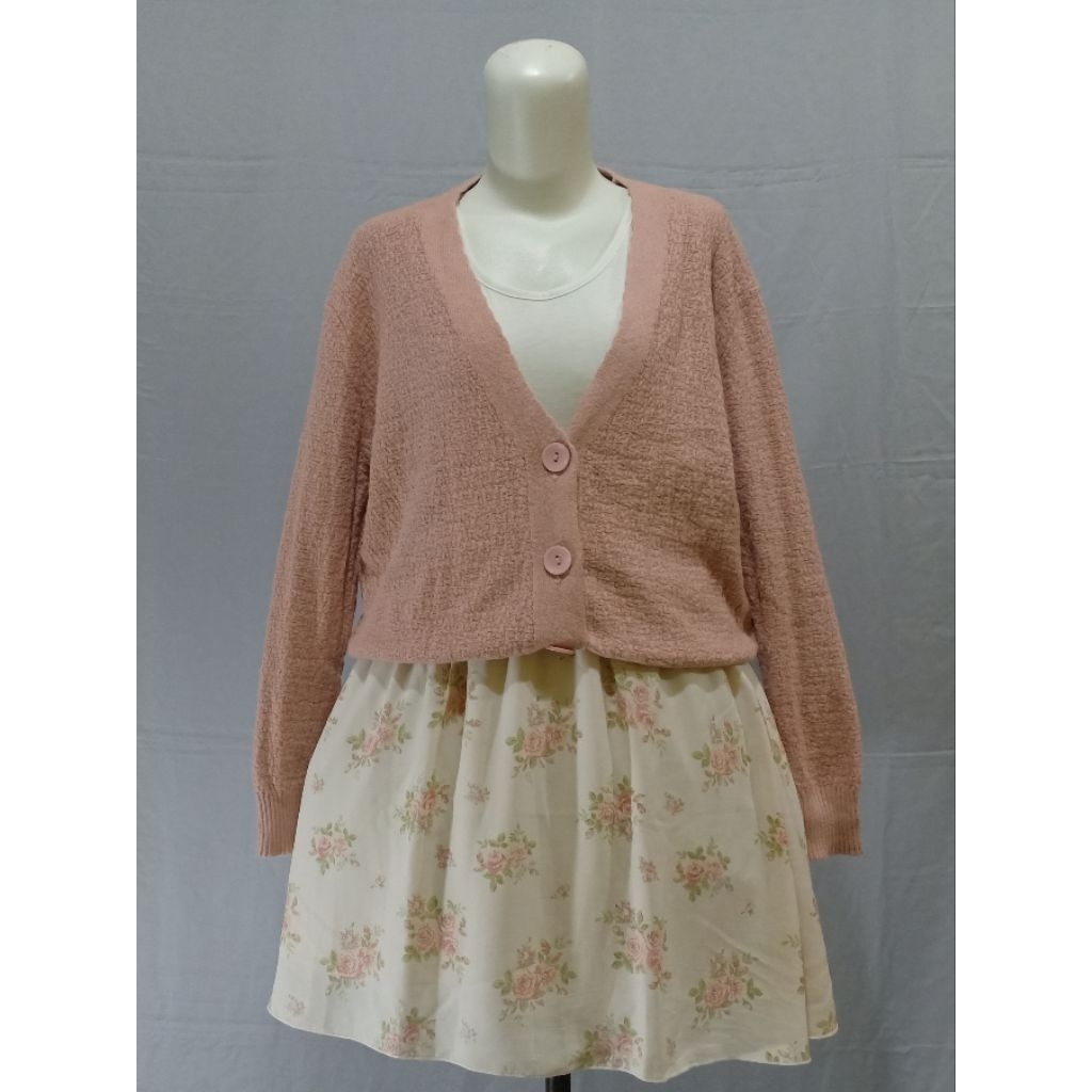 Shabby Colza Dress & Sweet Cardi