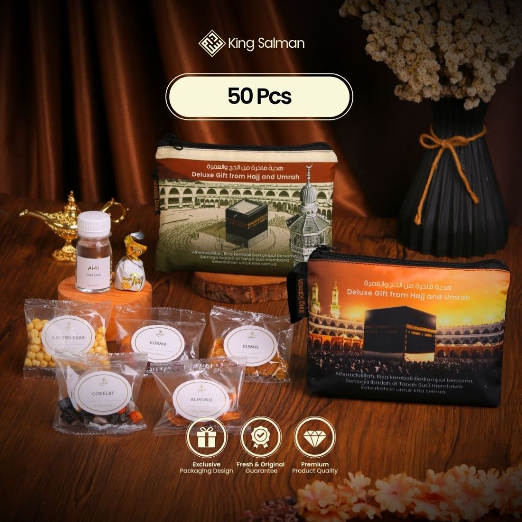 

King Salman - Oleh Oleh Haji & Umroh MARWAH 50 Pcs - Pouch Non-Custom