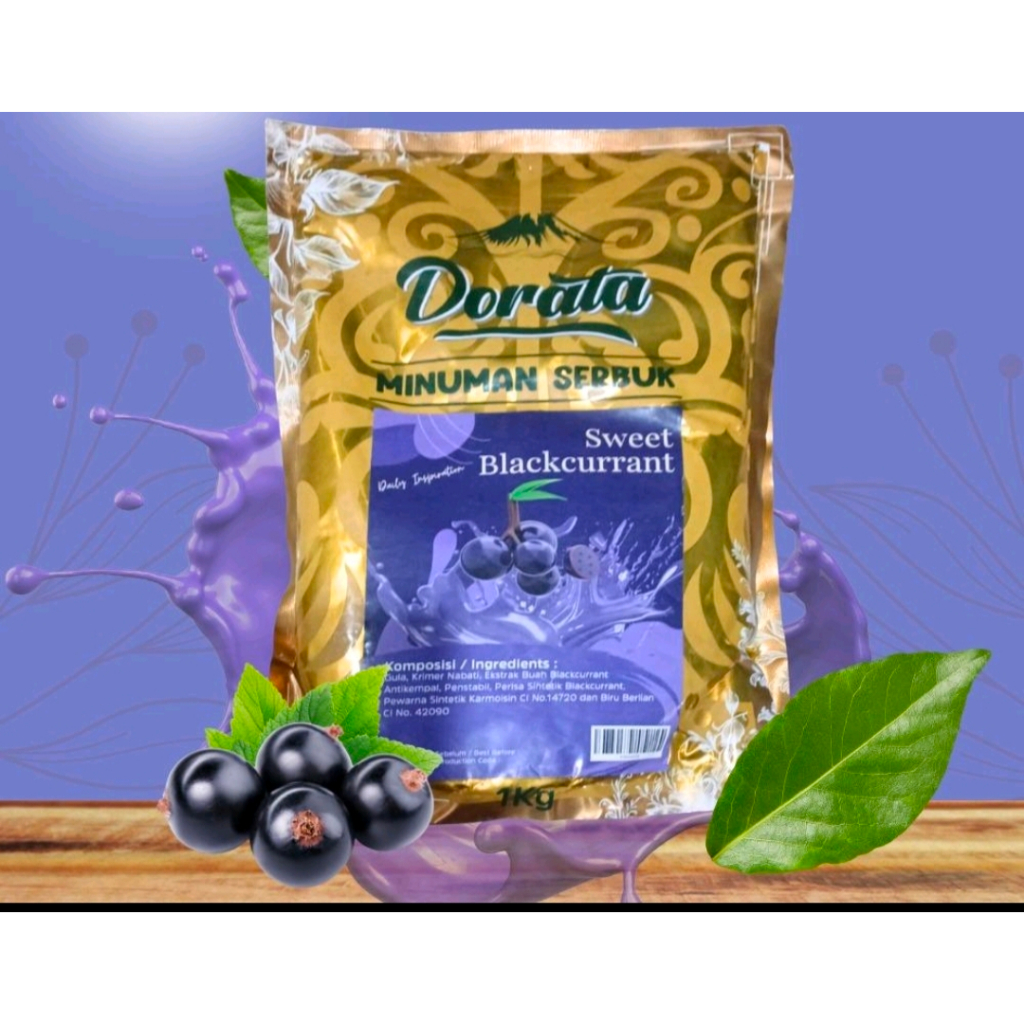 

Dorata Powder rasa Sweet Blackcurrant