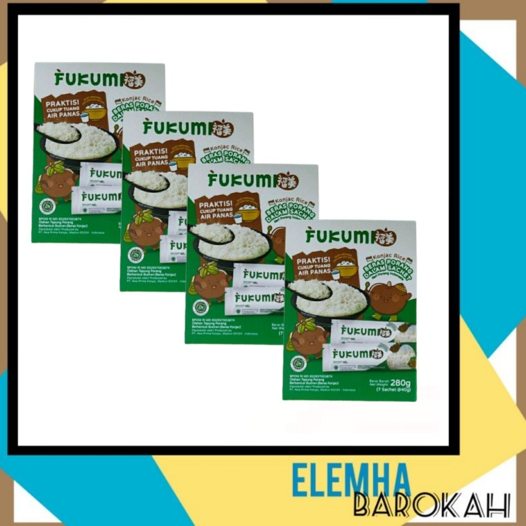 

Bundle 4 Box - Fukumi Beras Porang Box 280gr