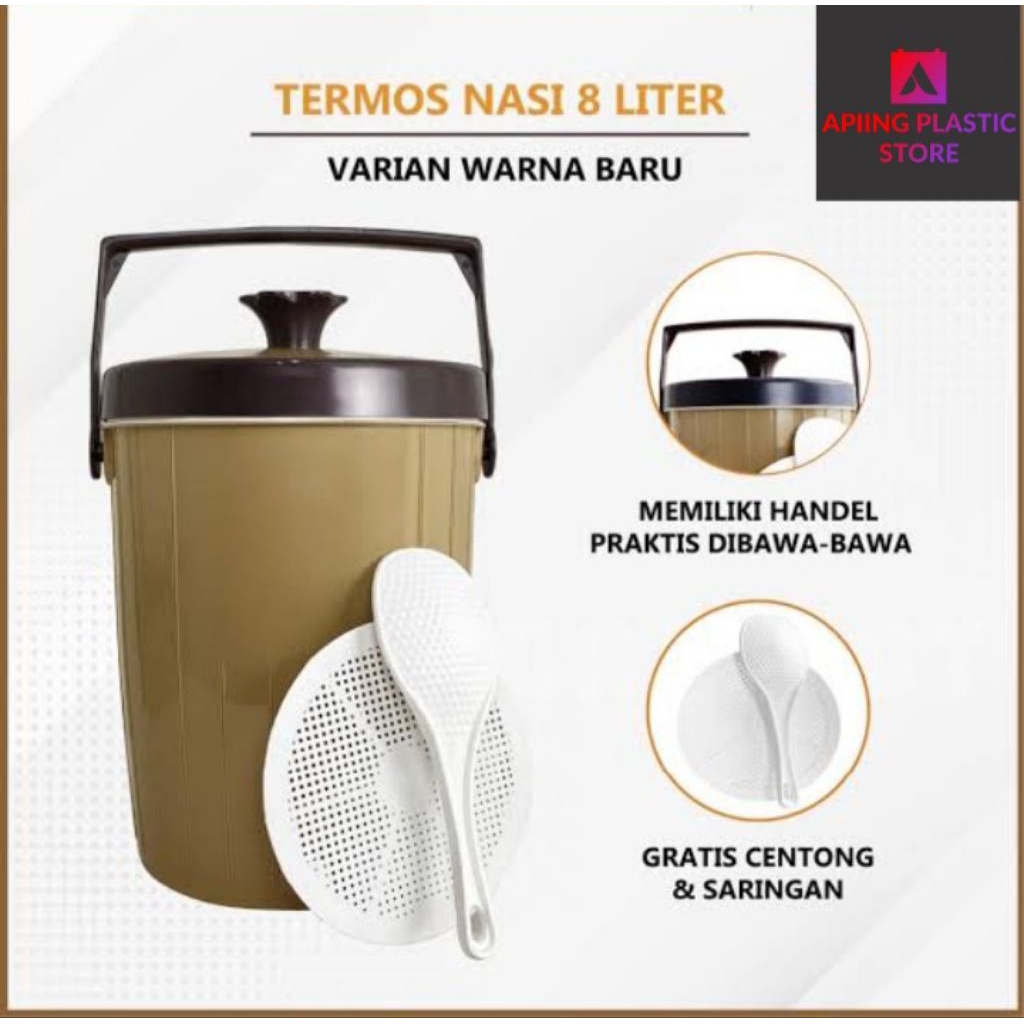 Termos Nasi 8 Liter/ Termos Rice Bucket/ Termos Es / Termos Ice Bucket 8 Liter/ Termos Best Seller/ 