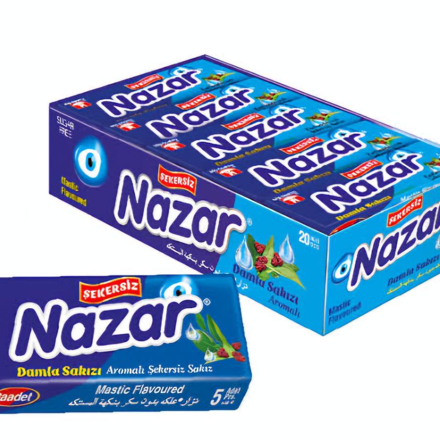 

Permen Karet Nazar Şekersiz Sakız Chewing Gum Ori Khas Turki Tanpa Gula