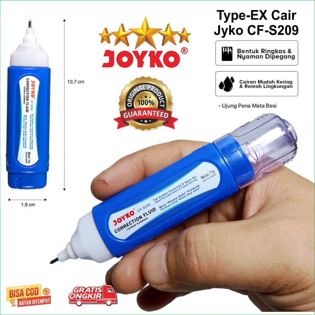 

TIPEX JOYKO CORRECTION FLUID TIP EX, TIPE - X,TIP-X, JOYKO CF-S209