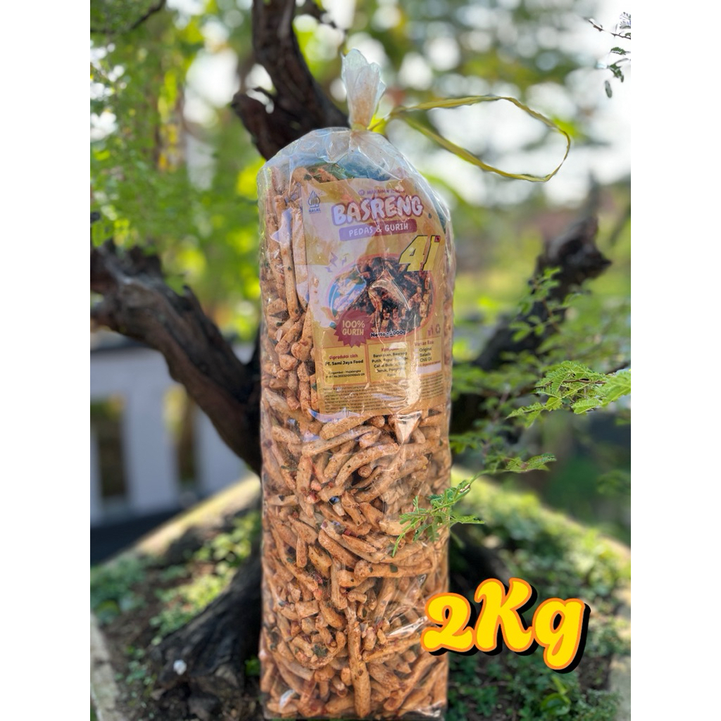 

Basreng Stik/Bastik pedas Chili oil Kemasan 2Kg