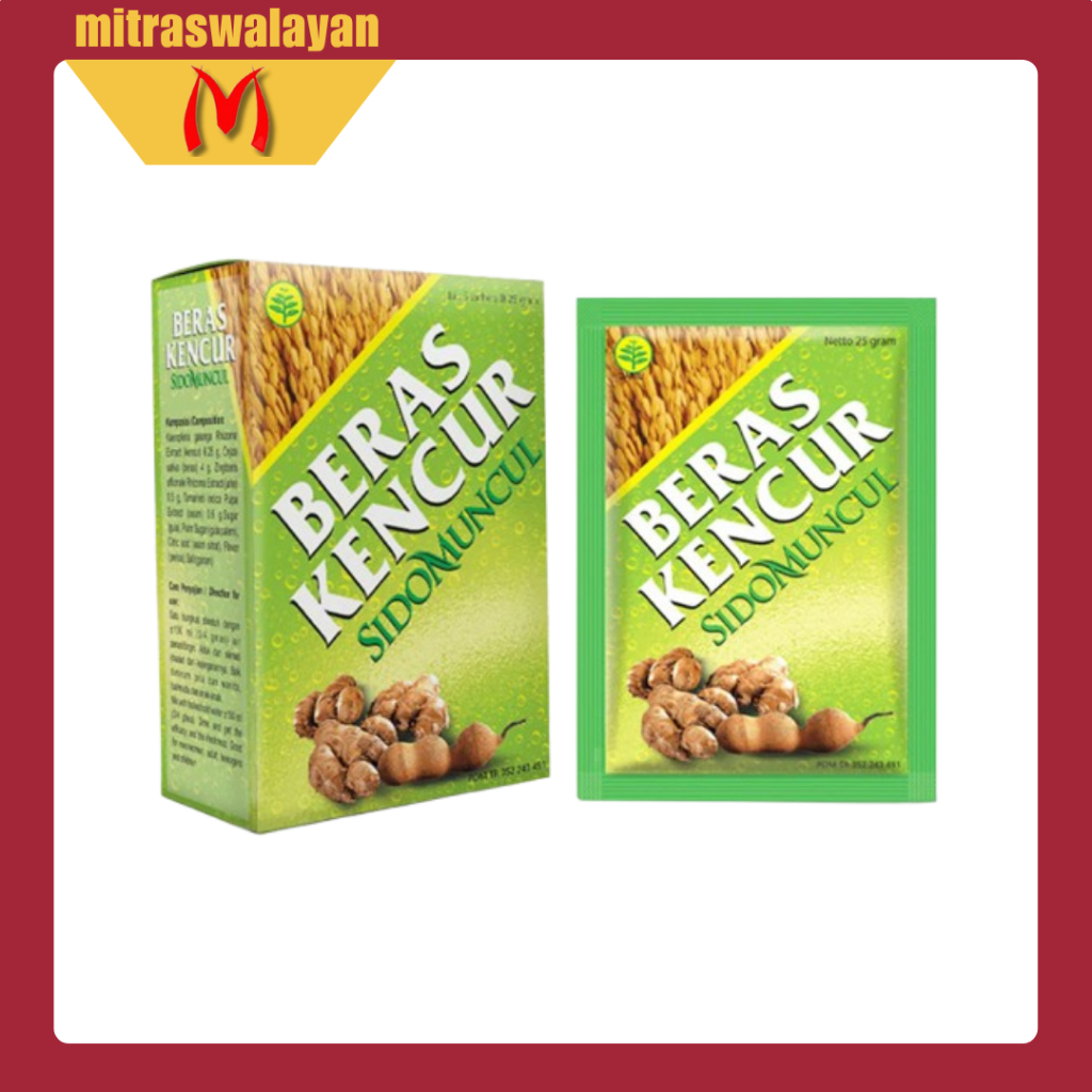 

SIDOMUNCUL Beras Kencur 1 Box isi 5 sachet @25 gr