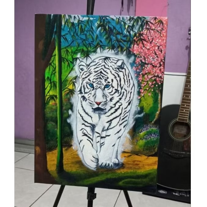 Lukisan Macan Putih