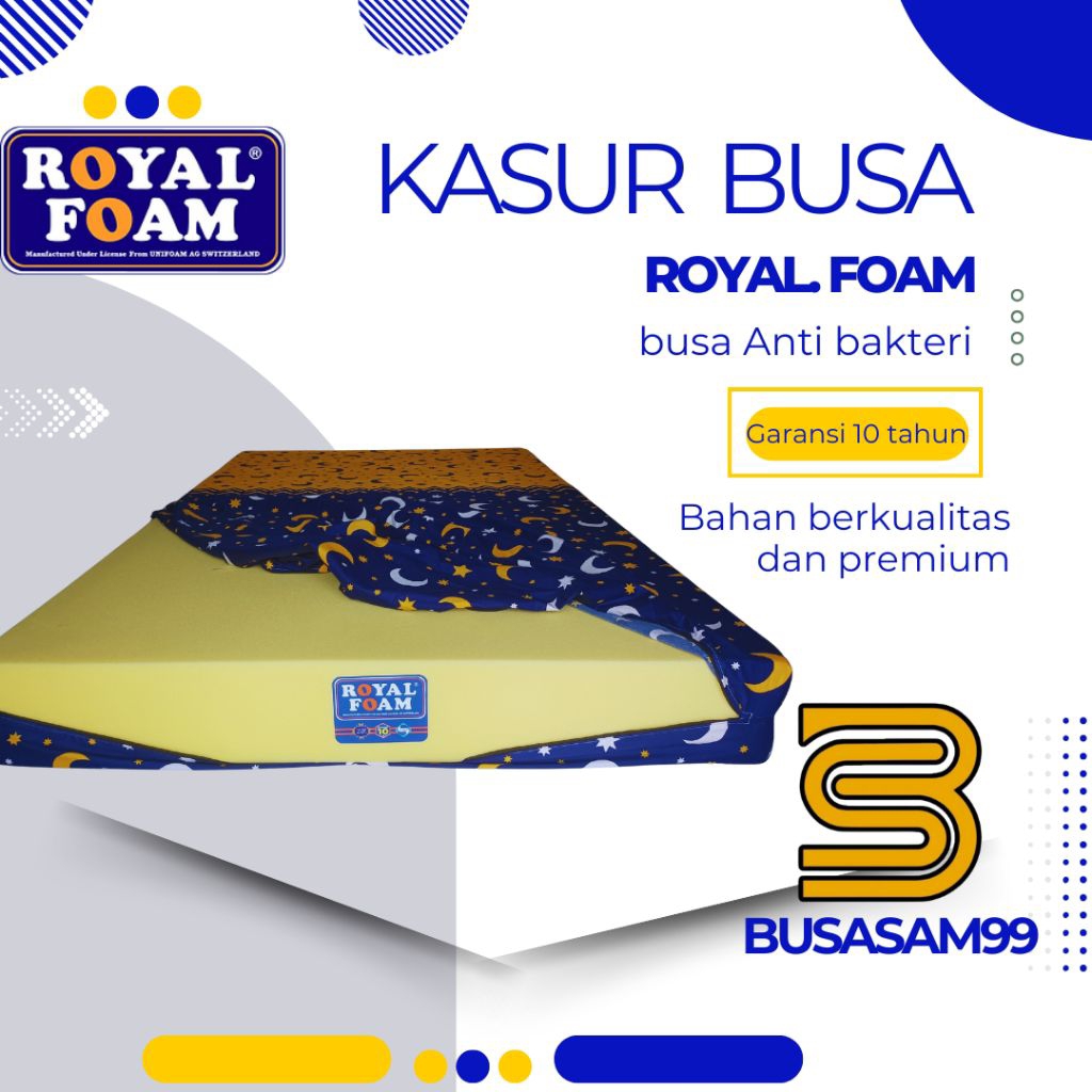 KASUR BUSA ROYAL FOAM SUPER YELLOW SPON MATRAS BUSASAM