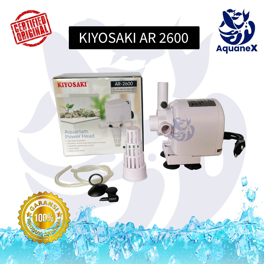 Pompa Air KIYOSAKI AR 2600 Pompa Celup / Water Pump Akuarium / Kolam
