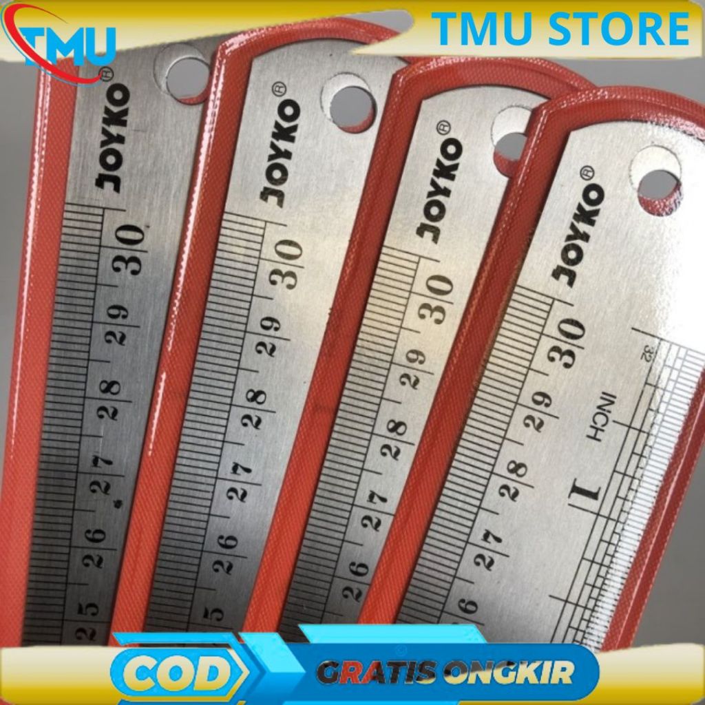 

TMU PROMO Penggaris besi 30 cm Joyko Stainless Steel Ruler Original
