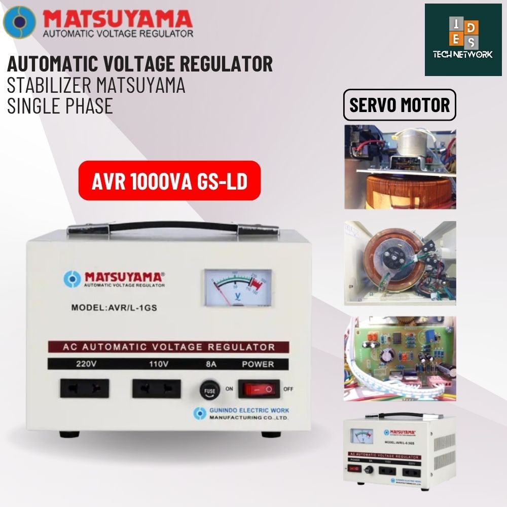 Stabilizer Matsuyama 1000VA LD STAVOLT 1000 WATT AVR 1 GS 1 220V Single Phase