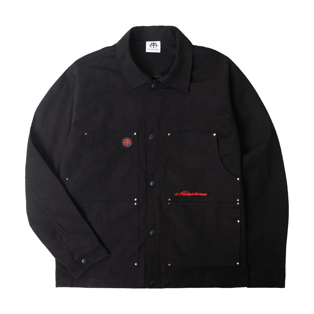 Metaphores Store Chore Jacket Canvas Twill FNC - Black