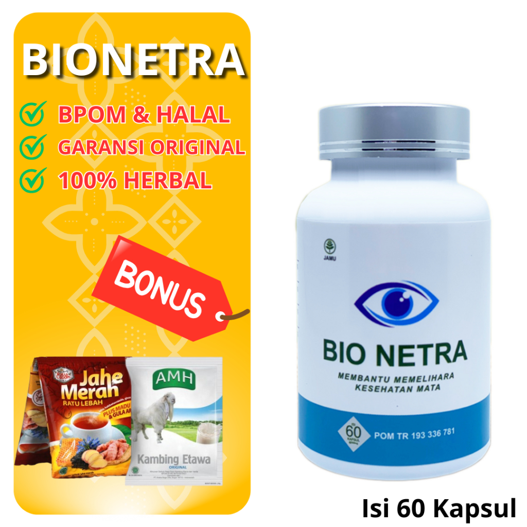 OBAT MATA MINUS BIO NETRA  BIONETRA GLAUKOMA SILINDER  KATARAK HERBAL