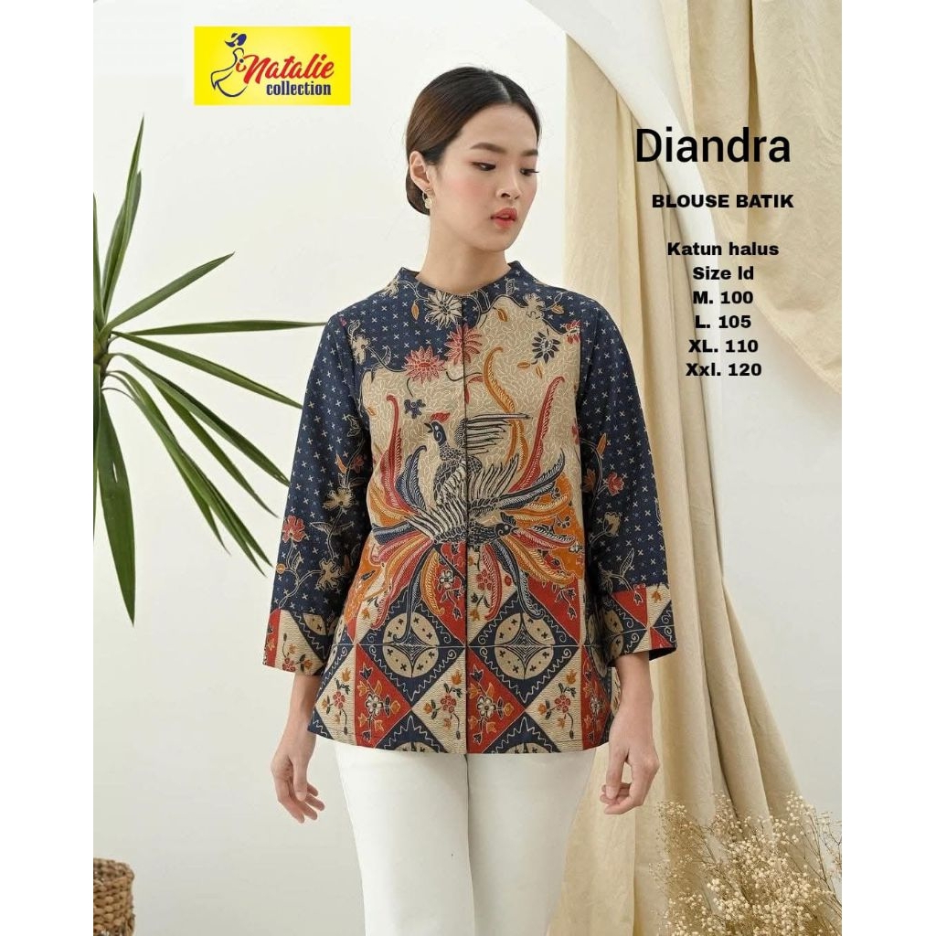 diandra blouse batik by natalie
