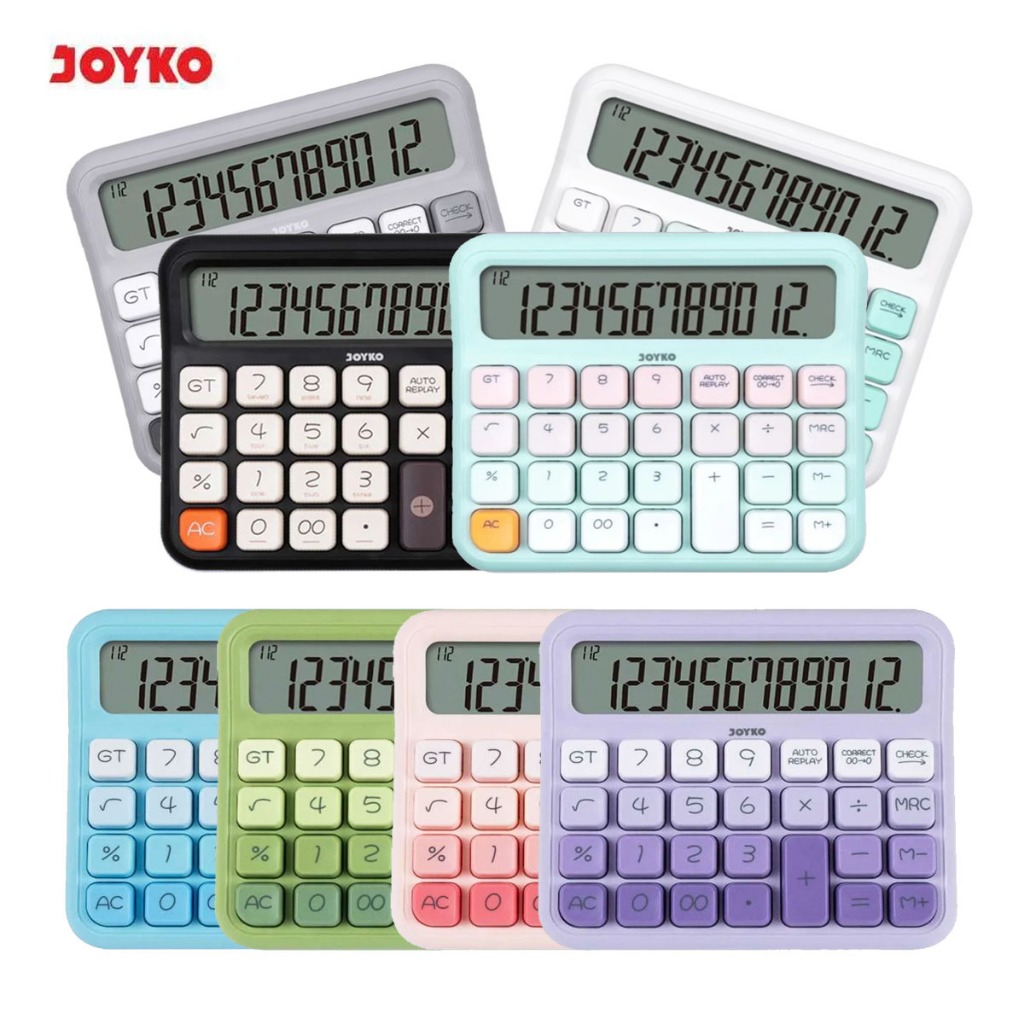 

Kalkulator Joyko CC-63ACO CC-63BCO CC-63DCO 12 Digit Check Correct Calculator Kantor Sekolah Bisnis
